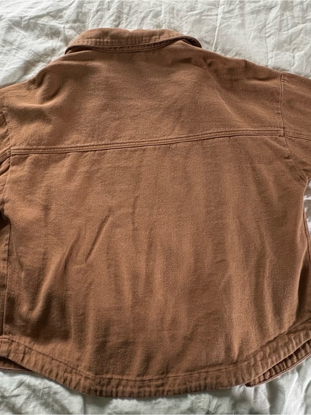 Rust Brown Button-Up Shacket Jacket – Size Medium - Picture 3 of 7